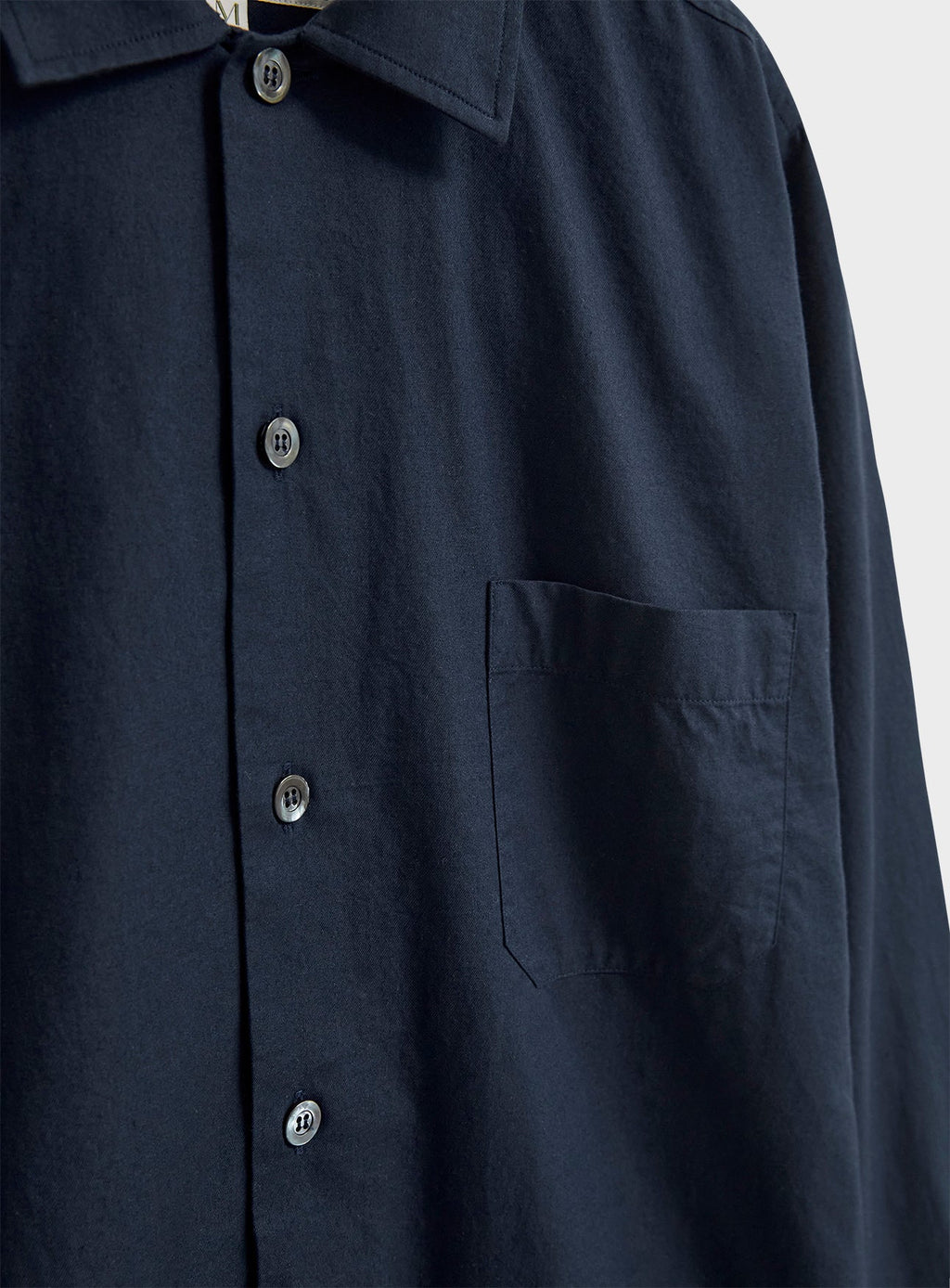 Surchemise marine en coton régénératif