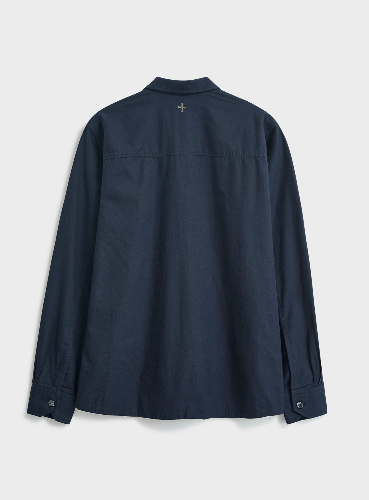 Surchemise marine en coton régénératif