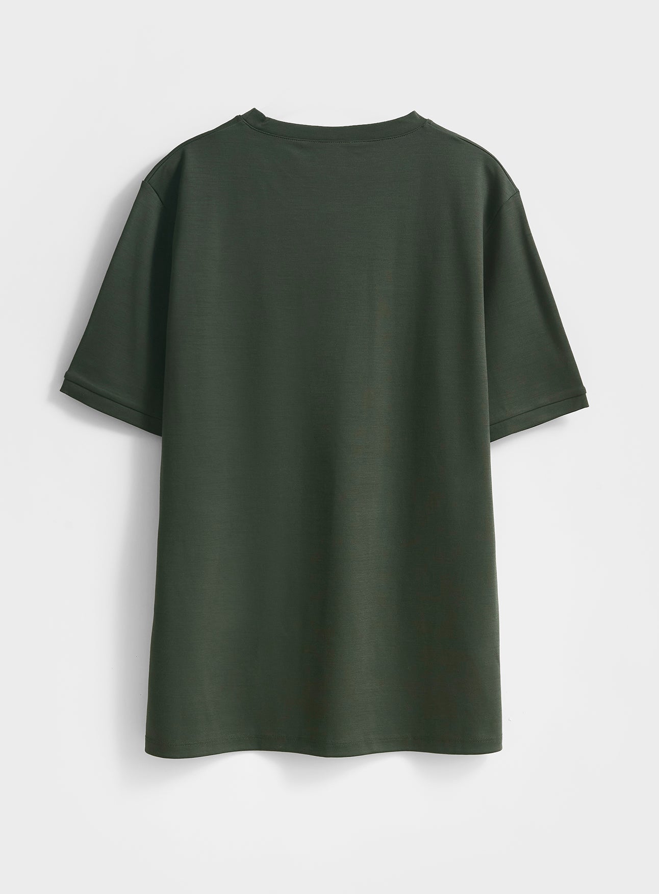T-shirt Mérinos Vert Foncé Extensible