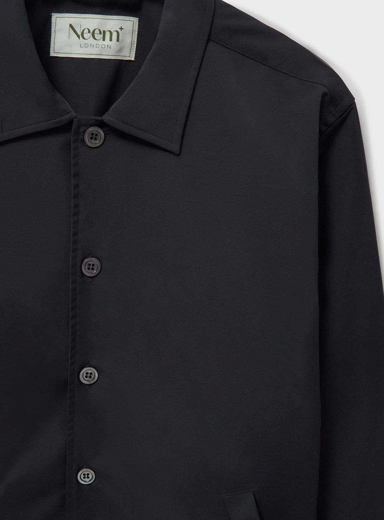 Veste de pluie noire Bomber