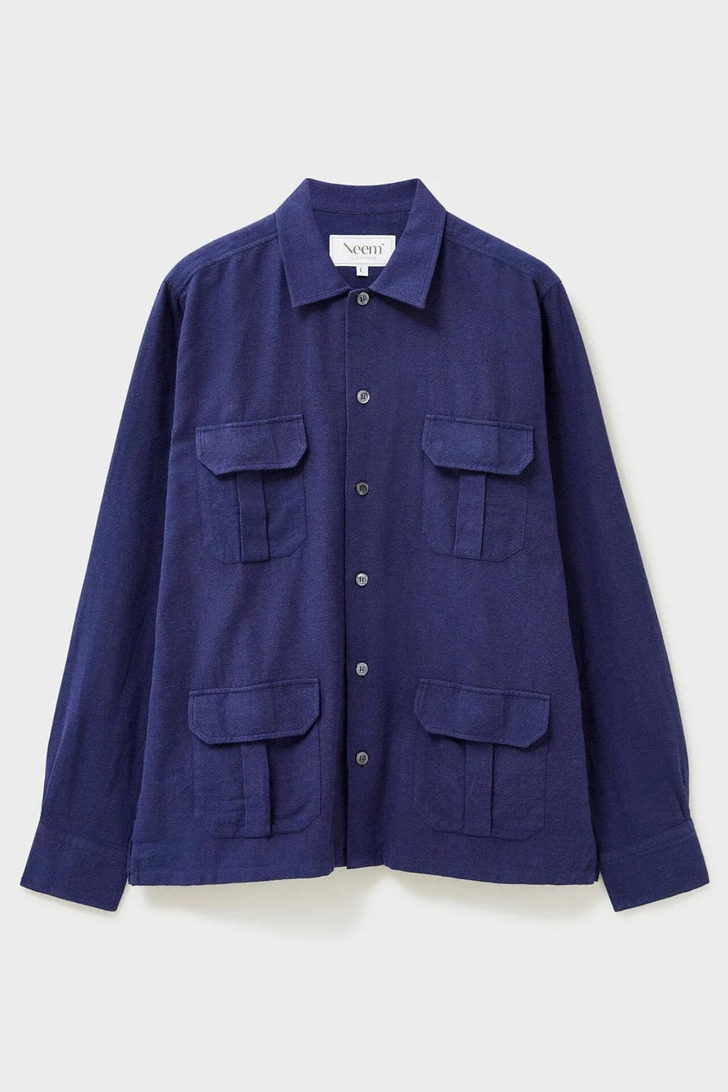 Surchemise en flanelle recyclée de la Marine italienne