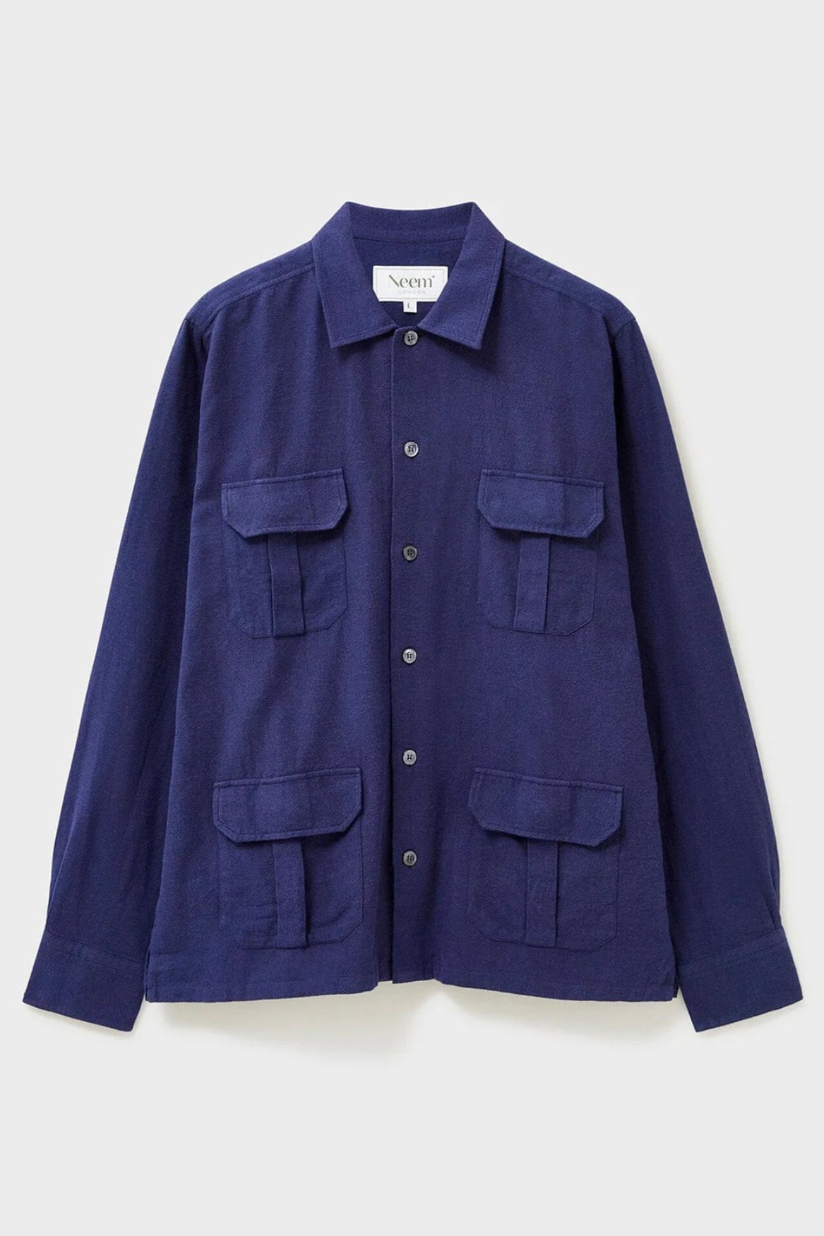 Surchemise en flanelle recyclée de la Marine italienne