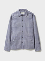 Surchemise Prince de Galles bleu marine 100 % coton recyclé