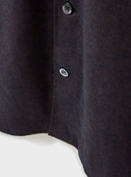 Surchemise en flanelle double poche, chocolat italien recyclé