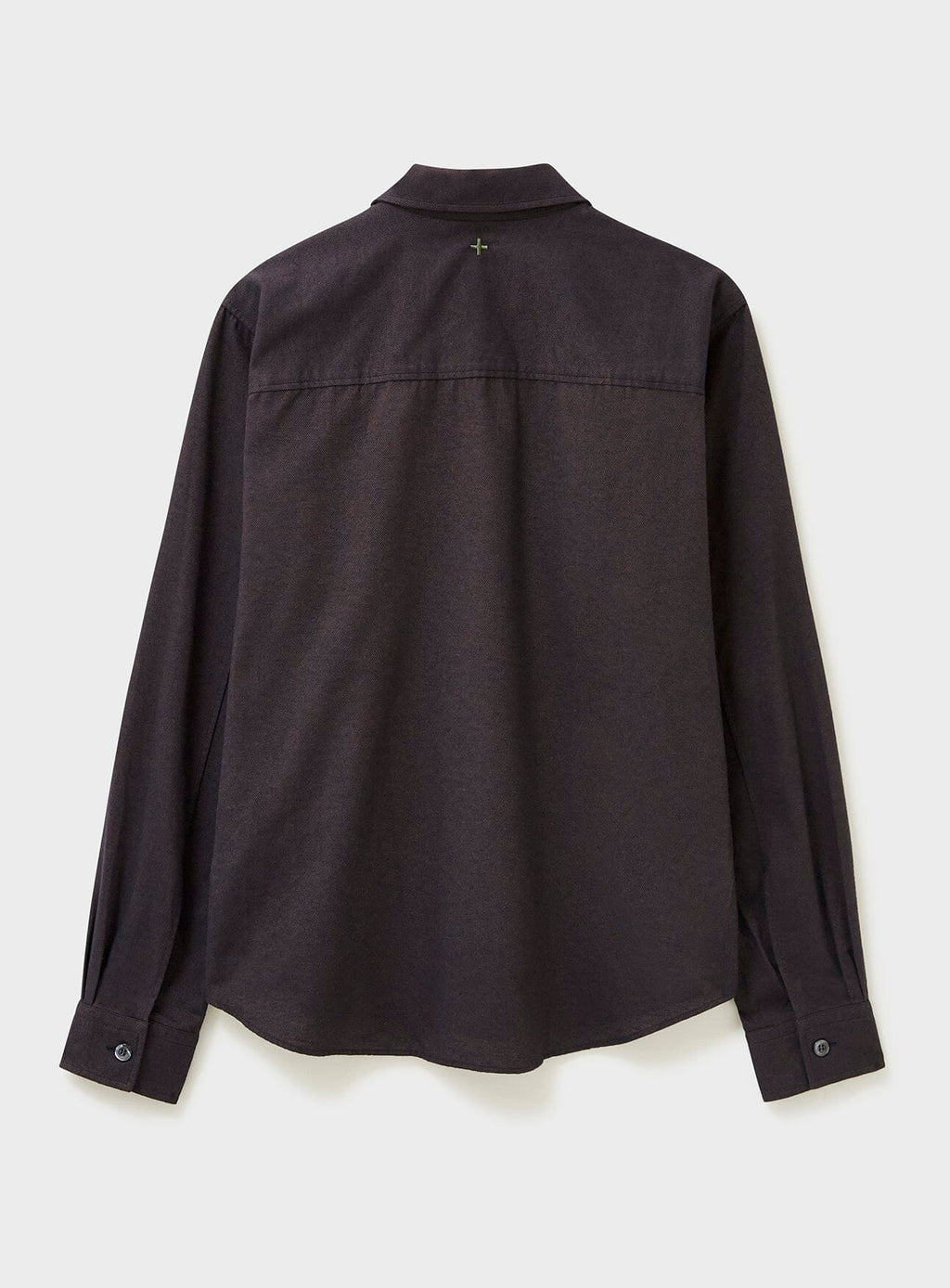 Surchemise en flanelle double poche, chocolat italien recyclé