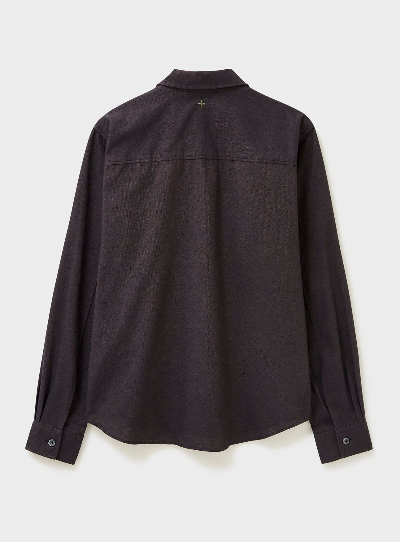 Surchemise en flanelle double poche, chocolat italien recyclé