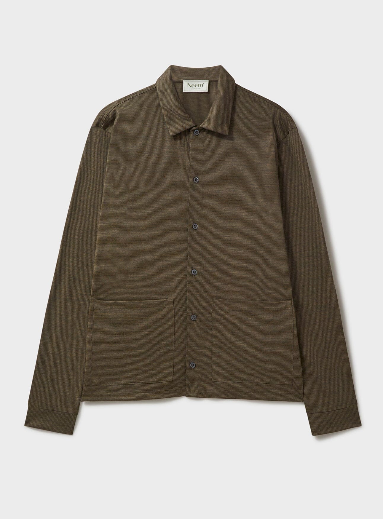 Gilet en jersey de laine mérinos à rayures couleur camel