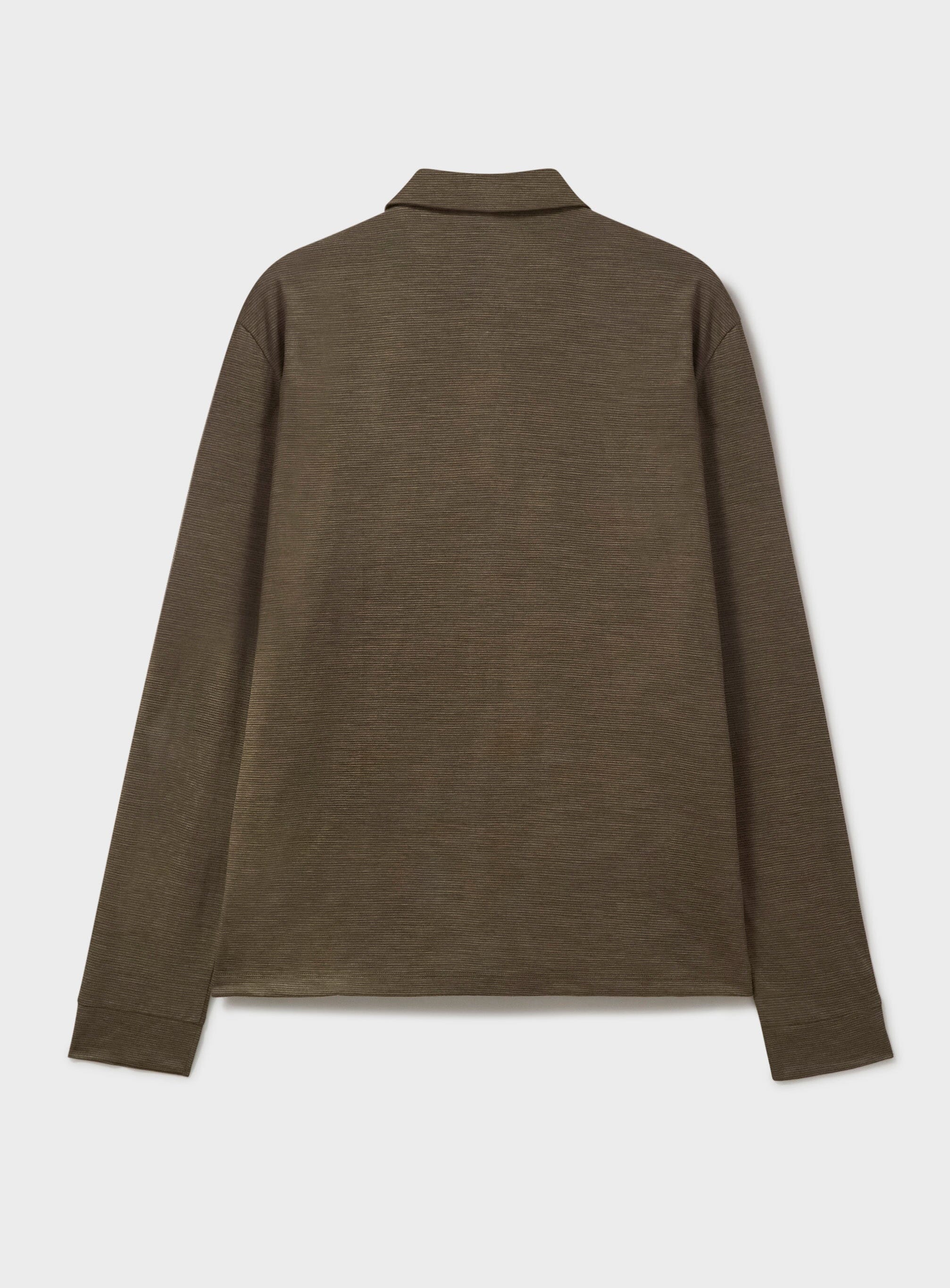 Gilet en jersey de laine mérinos à rayures couleur camel