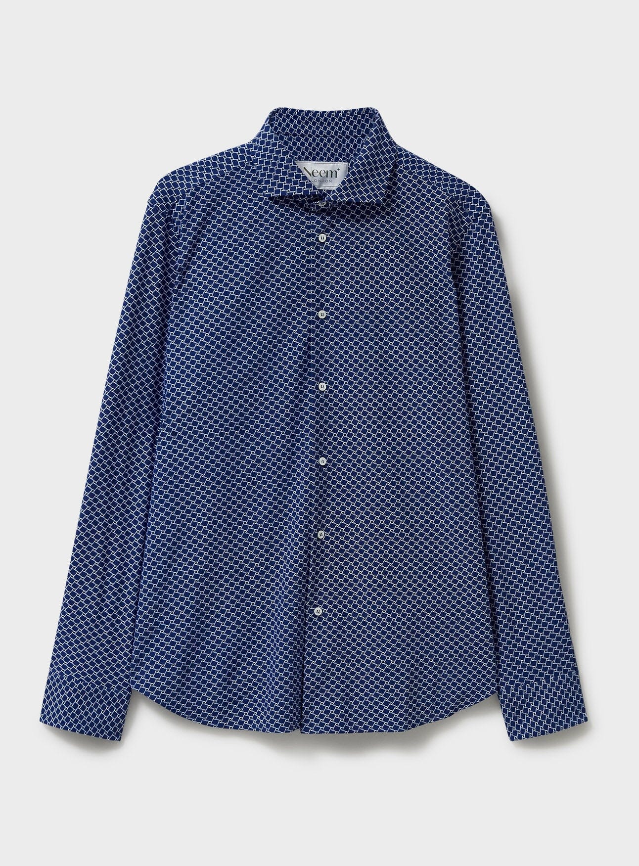 Chemise confortable recyclée de la Marine italienne à coupe carrée