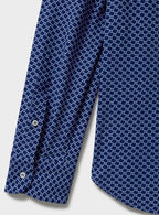 Chemise confortable recyclée de la Marine italienne à coupe carrée