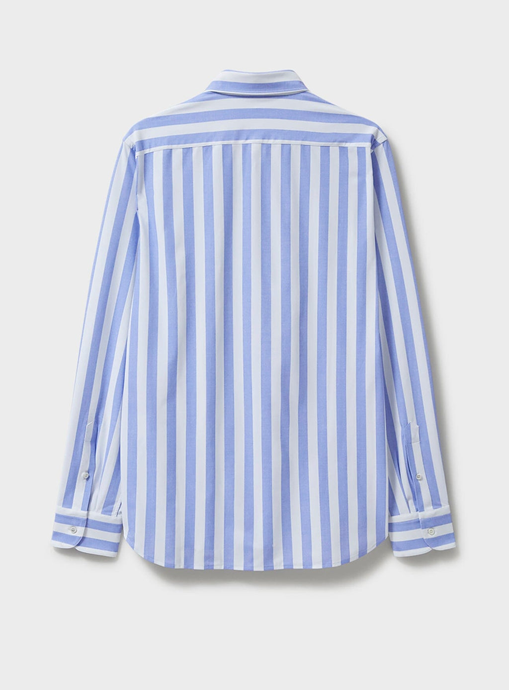 Chemise confortable à rayures italiennes recyclées et coupe évidée