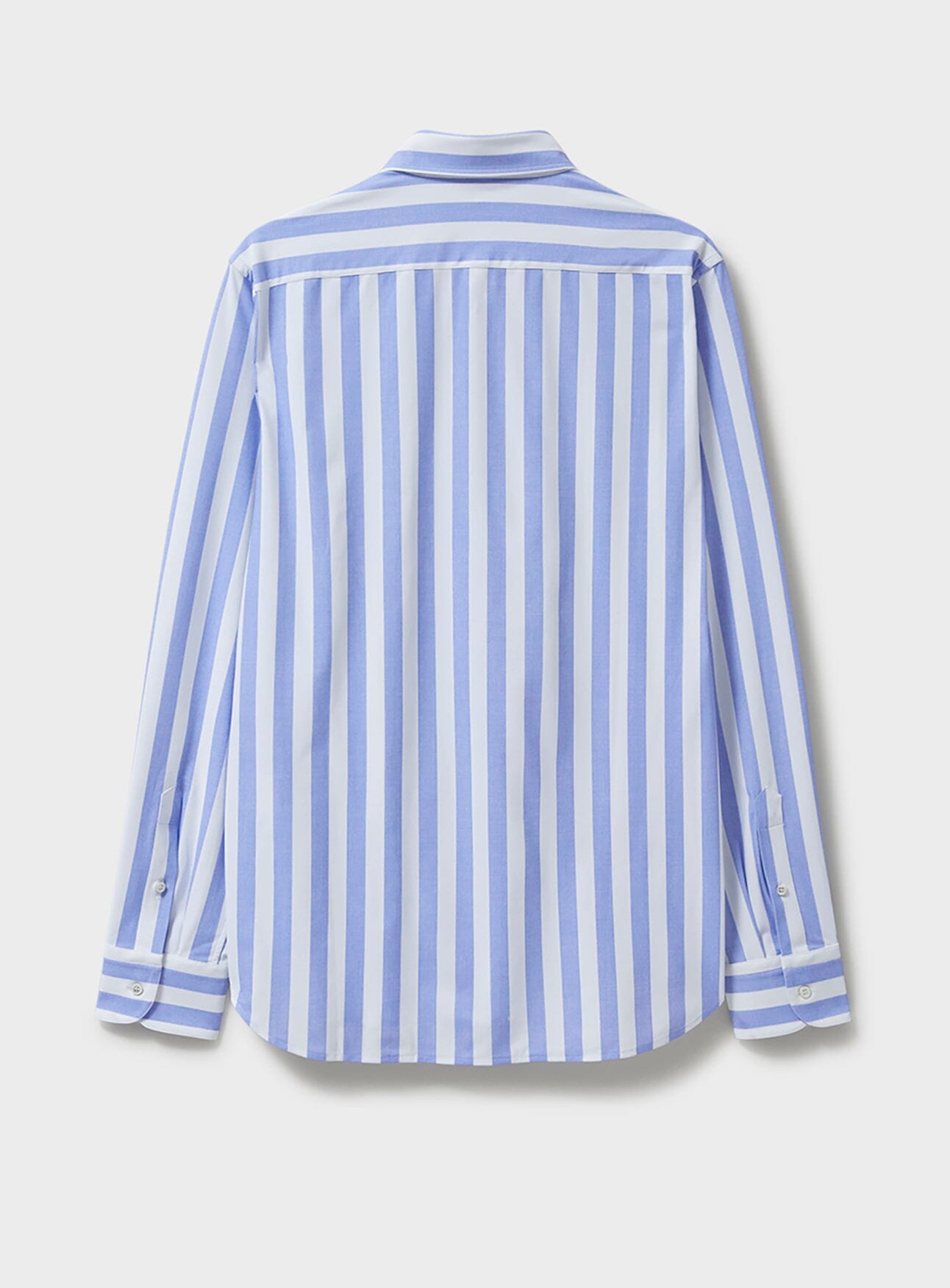 Chemise confortable à rayures italiennes recyclées et coupe évidée