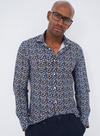Chemise confort de fête à imprimés multiples recyclée