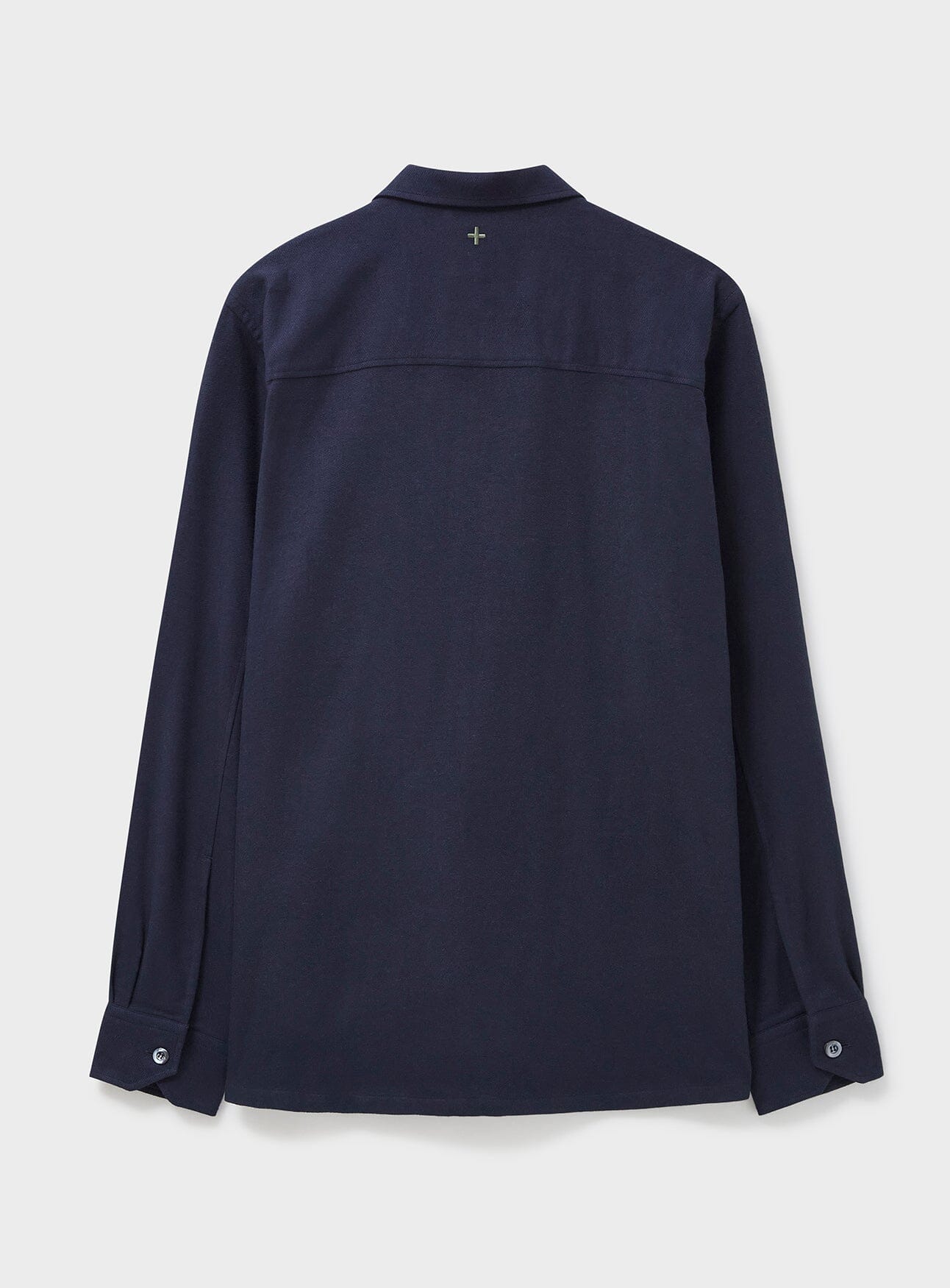 Surchemise en flanelle italienne recyclée bleu marine profond