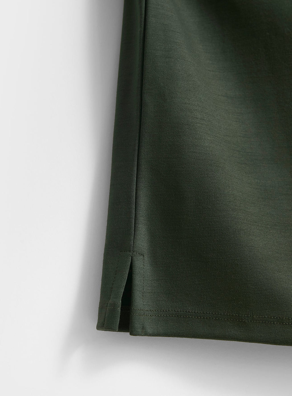 T-shirt Mérinos Vert Foncé Extensible