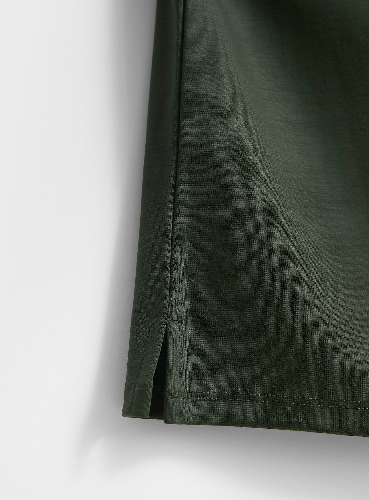T-shirt Mérinos Vert Foncé Extensible