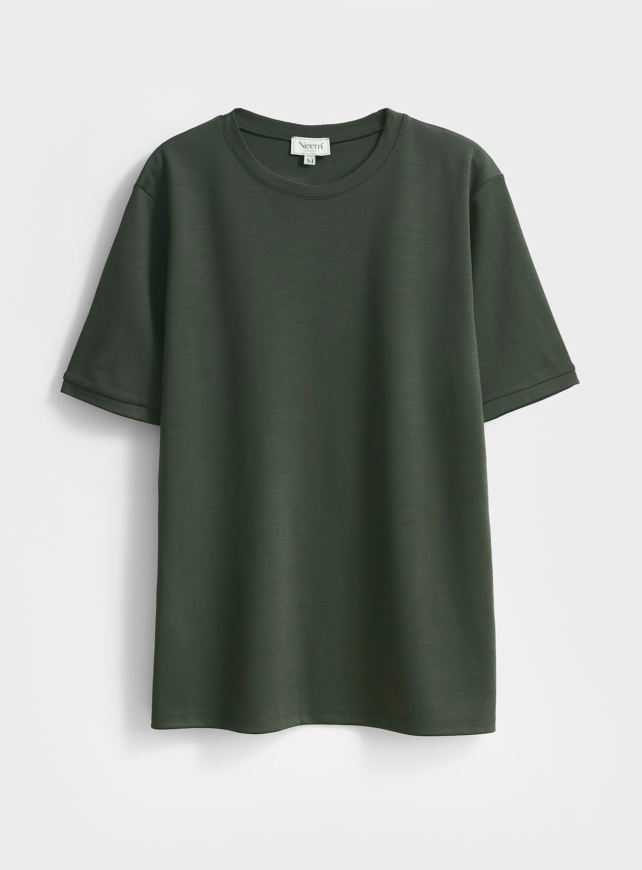 T-shirt Mérinos Vert Foncé Extensible