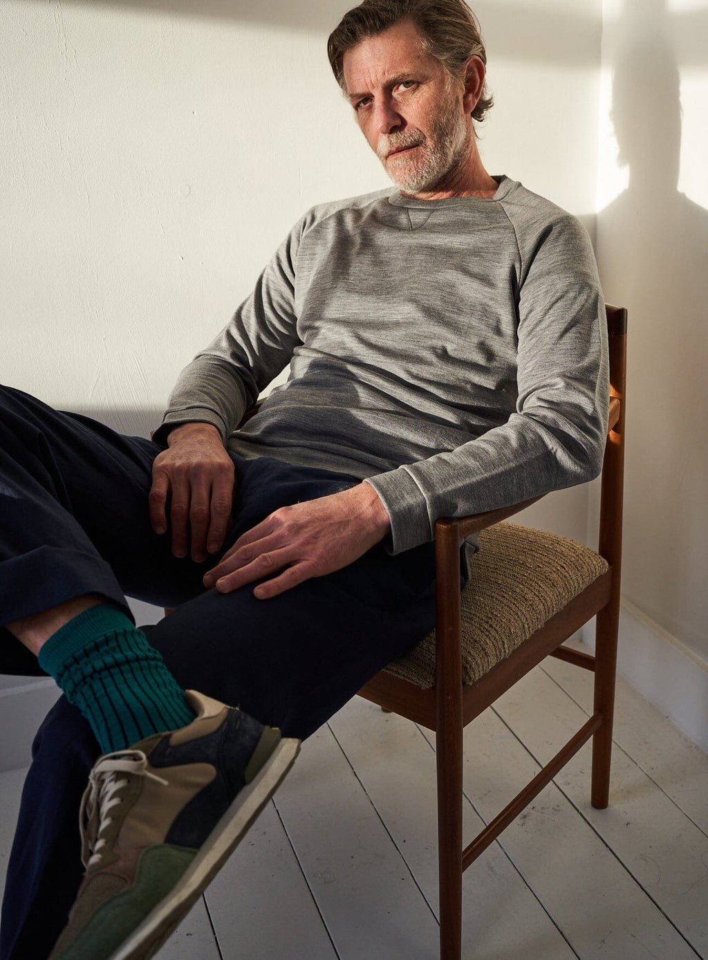 Chaussettes pour homme en coton côtelé britannique recyclé vert vif