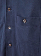 Chemise à double poche en flanelle de la Marine italienne recyclée