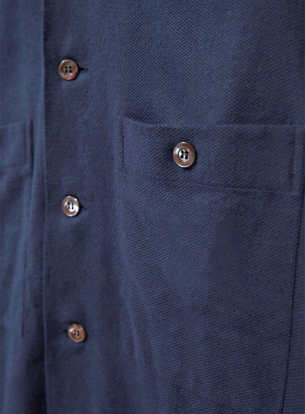 Chemise à double poche en flanelle de la Marine italienne recyclée