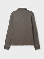 Gilet en jersey extensible de laine mérinos couleur avoine