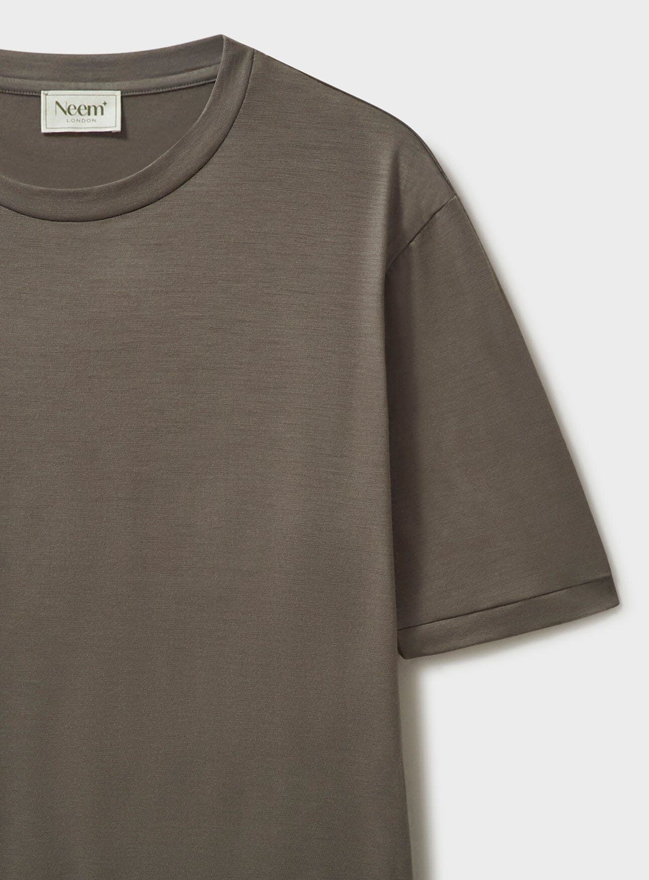 T-shirt stretch mérinos couleur avoine