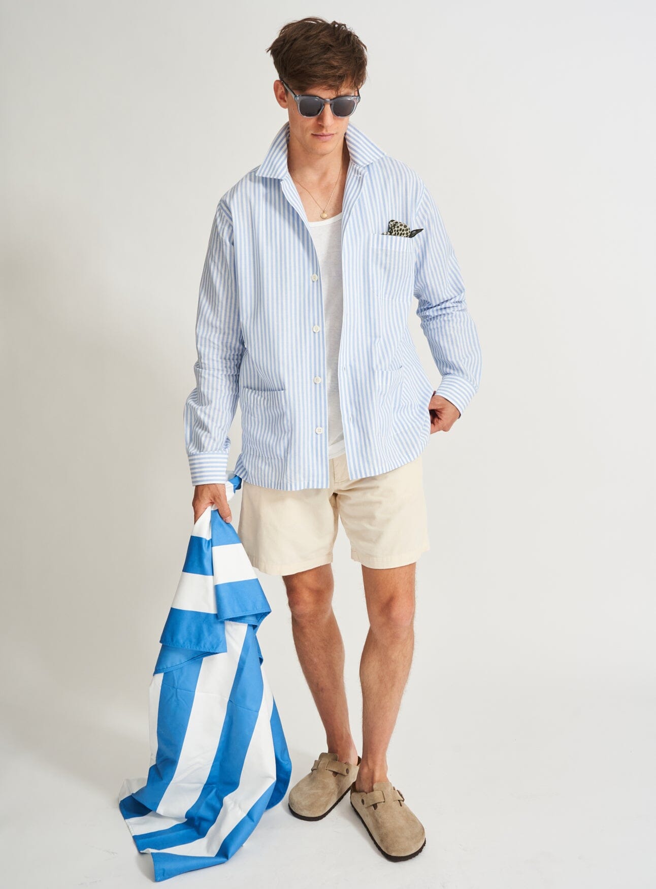 Veste-chemise Sky Bengal italienne recyclée