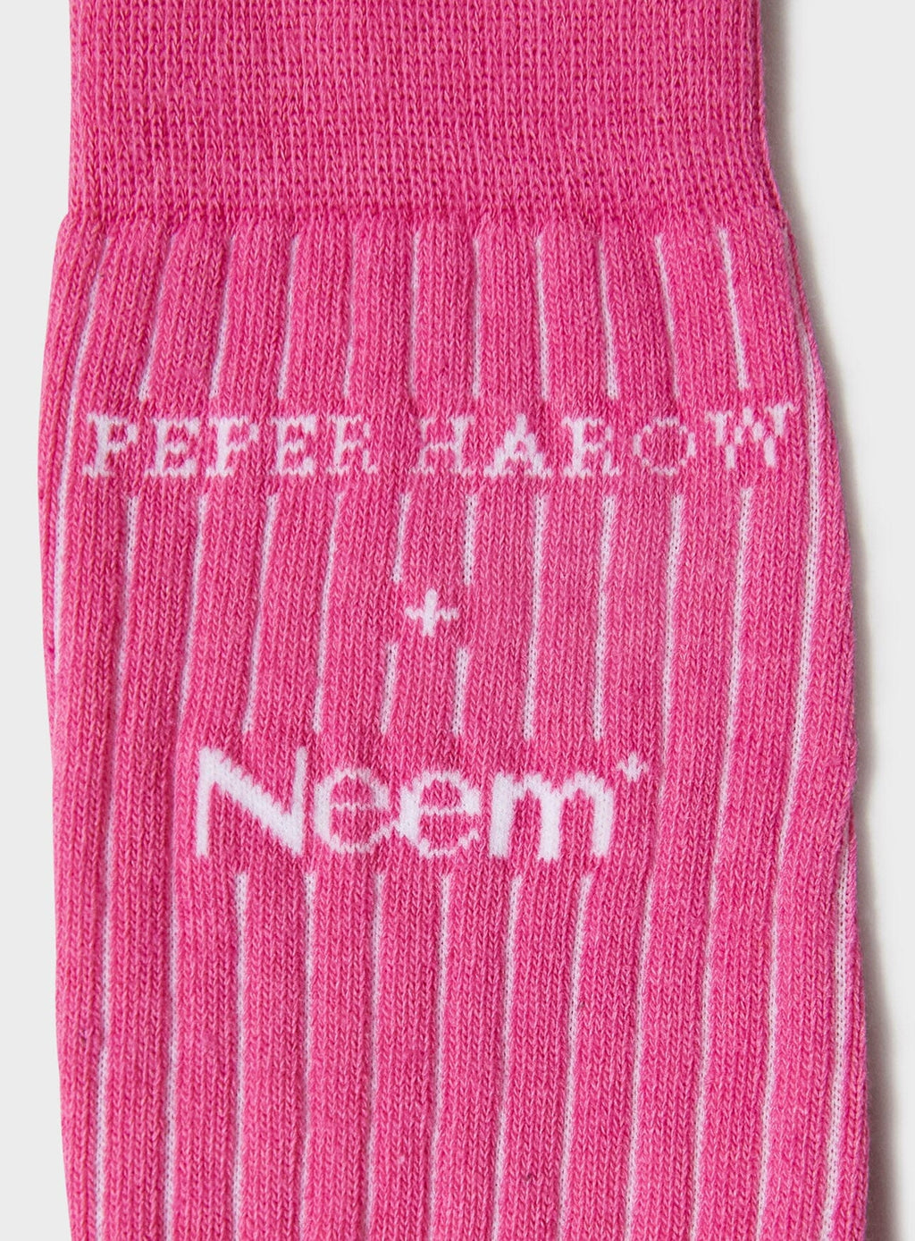 Chaussettes pour homme en coton côtelé recyclé rose vif