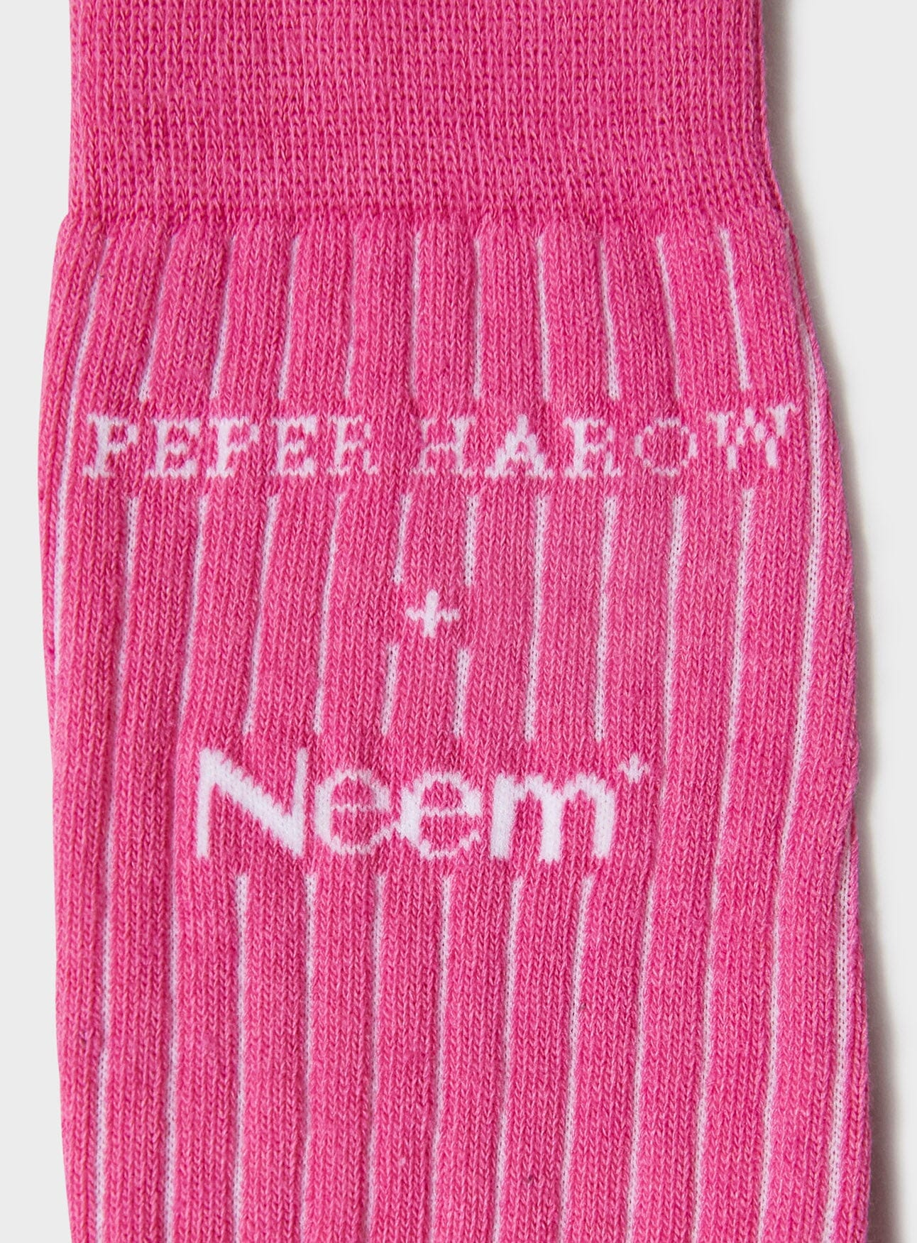 Chaussettes pour homme en coton côtelé recyclé rose vif