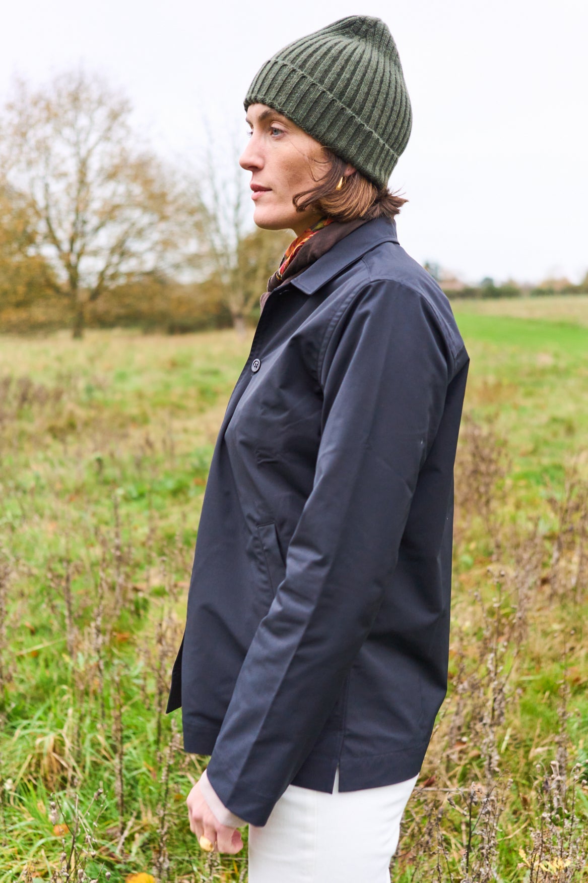 Veste de pluie noire Bomber