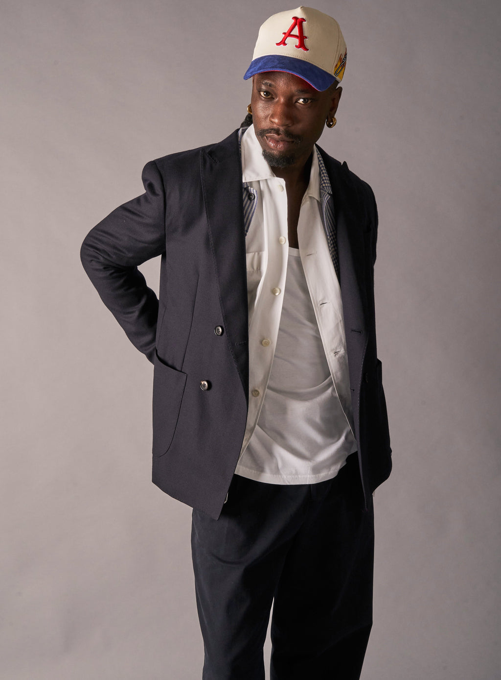 Chemise blanche italienne recyclée à double poche