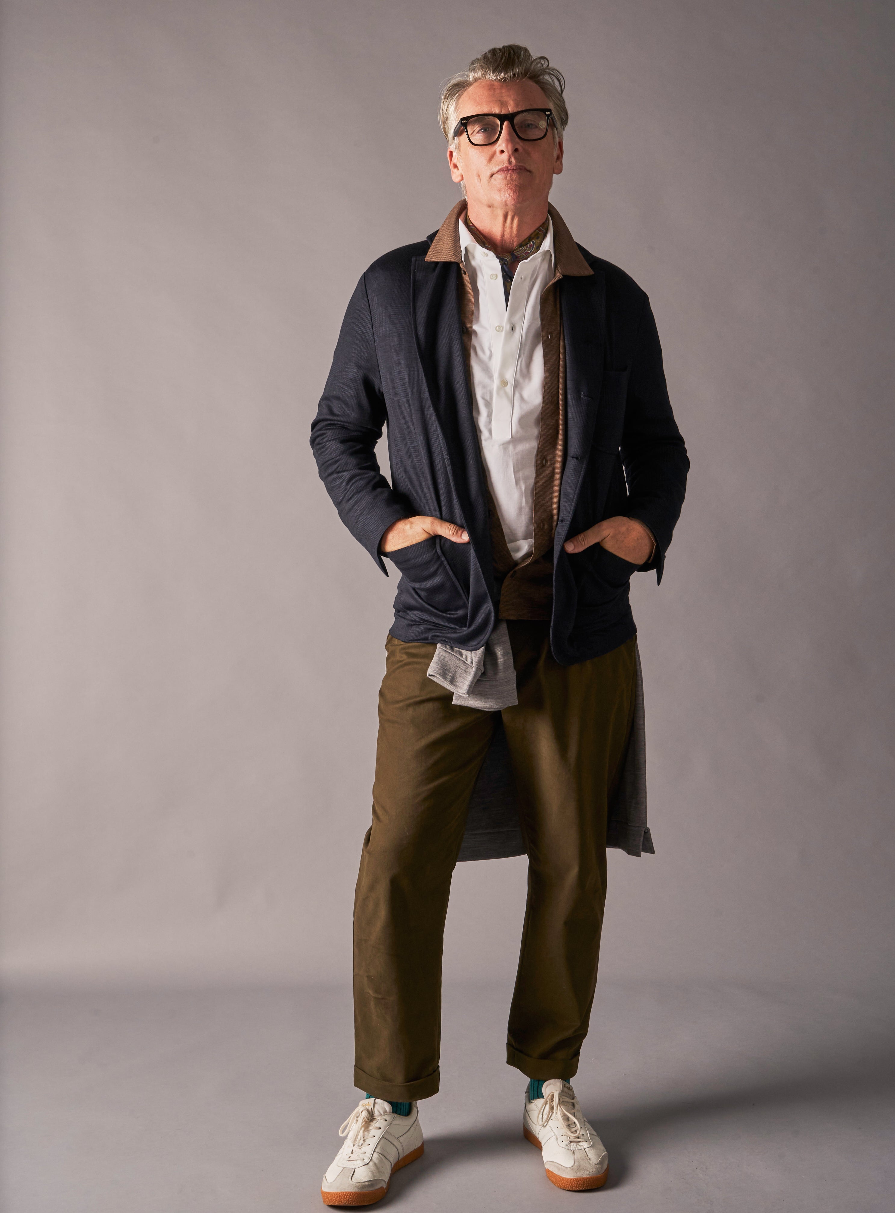 Chemise popover italienne recyclée à col cassé blanc