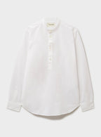 Chemise popover col Nehru blanche recyclée