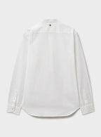 Chemise popover col Nehru blanche recyclée