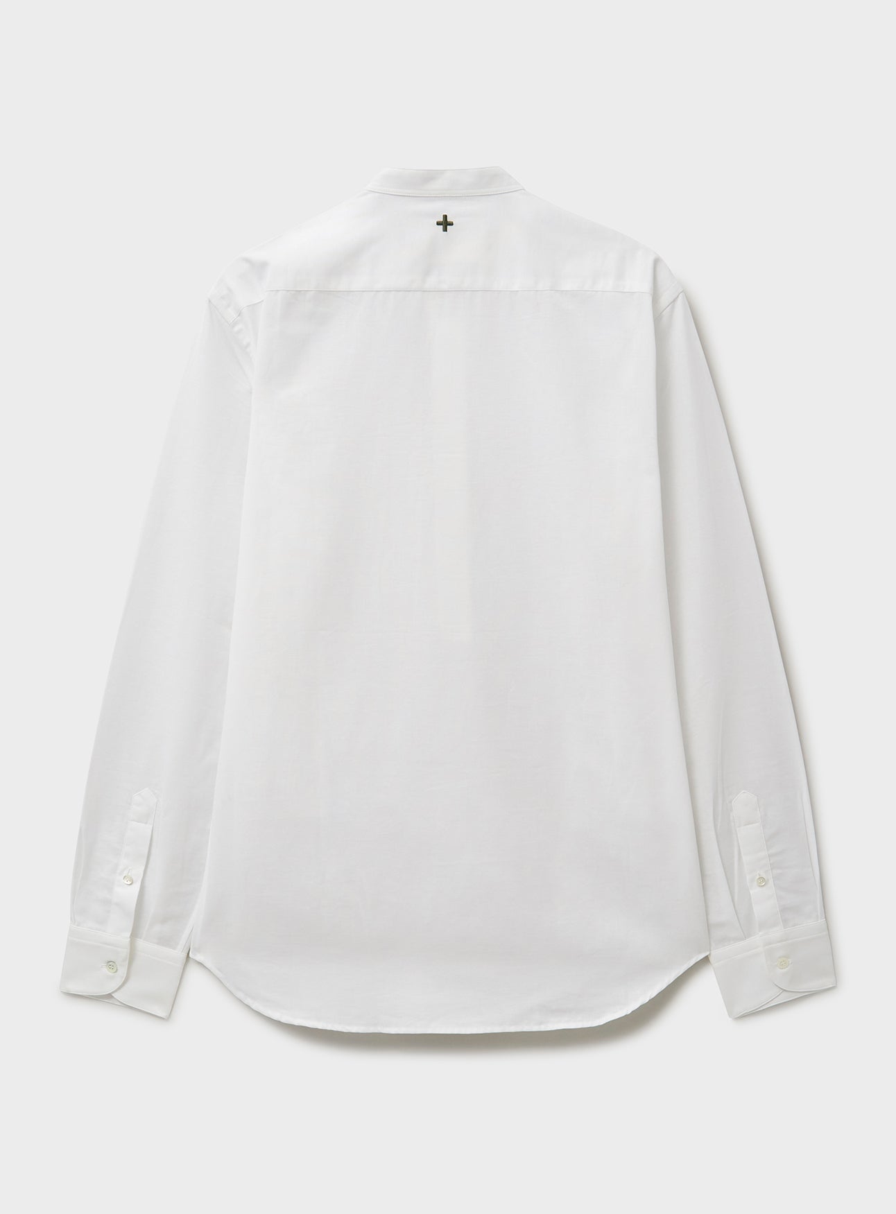 Chemise popover col Nehru blanche recyclée