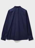 Surchemise bleu marine en coton régénératif
