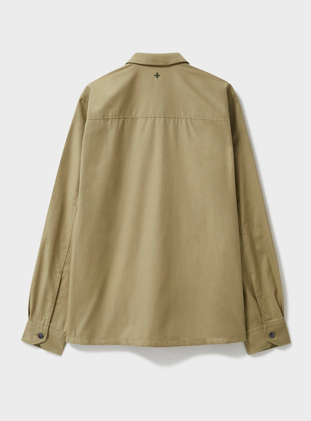 Surchemise kaki en sergé de coton régénératif