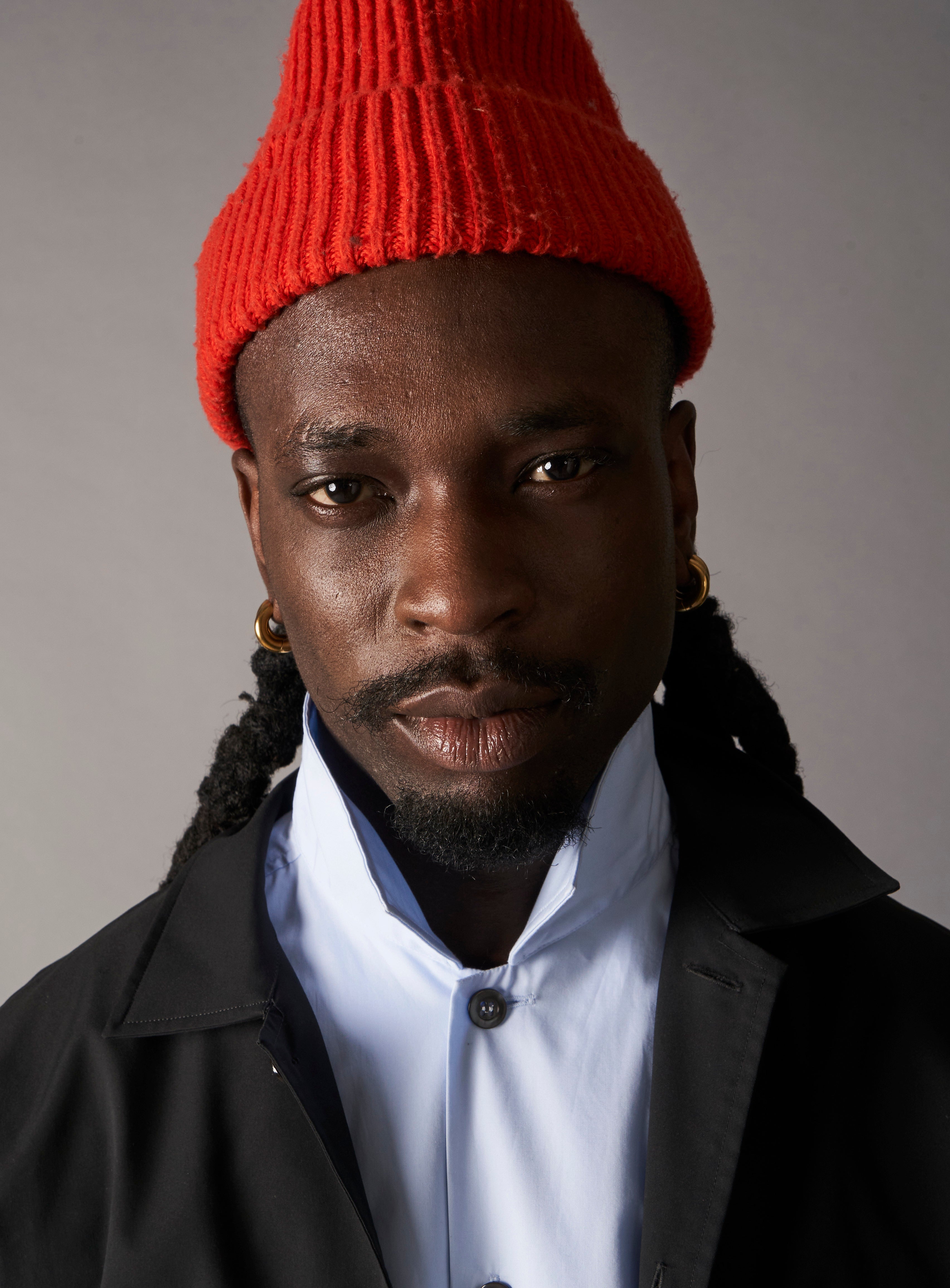 Bonnet rouge en cachemire