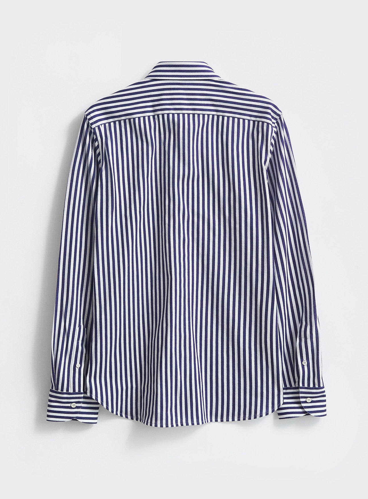 Chemise col cassé rayée moderne recyclée
