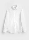 Chemise italienne blanche recyclée à col cassé
