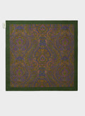 Écharpe de cou en Tencel italien vert British Racing Green