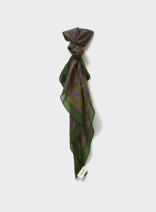 Écharpe de cou en Tencel italien vert British Racing Green