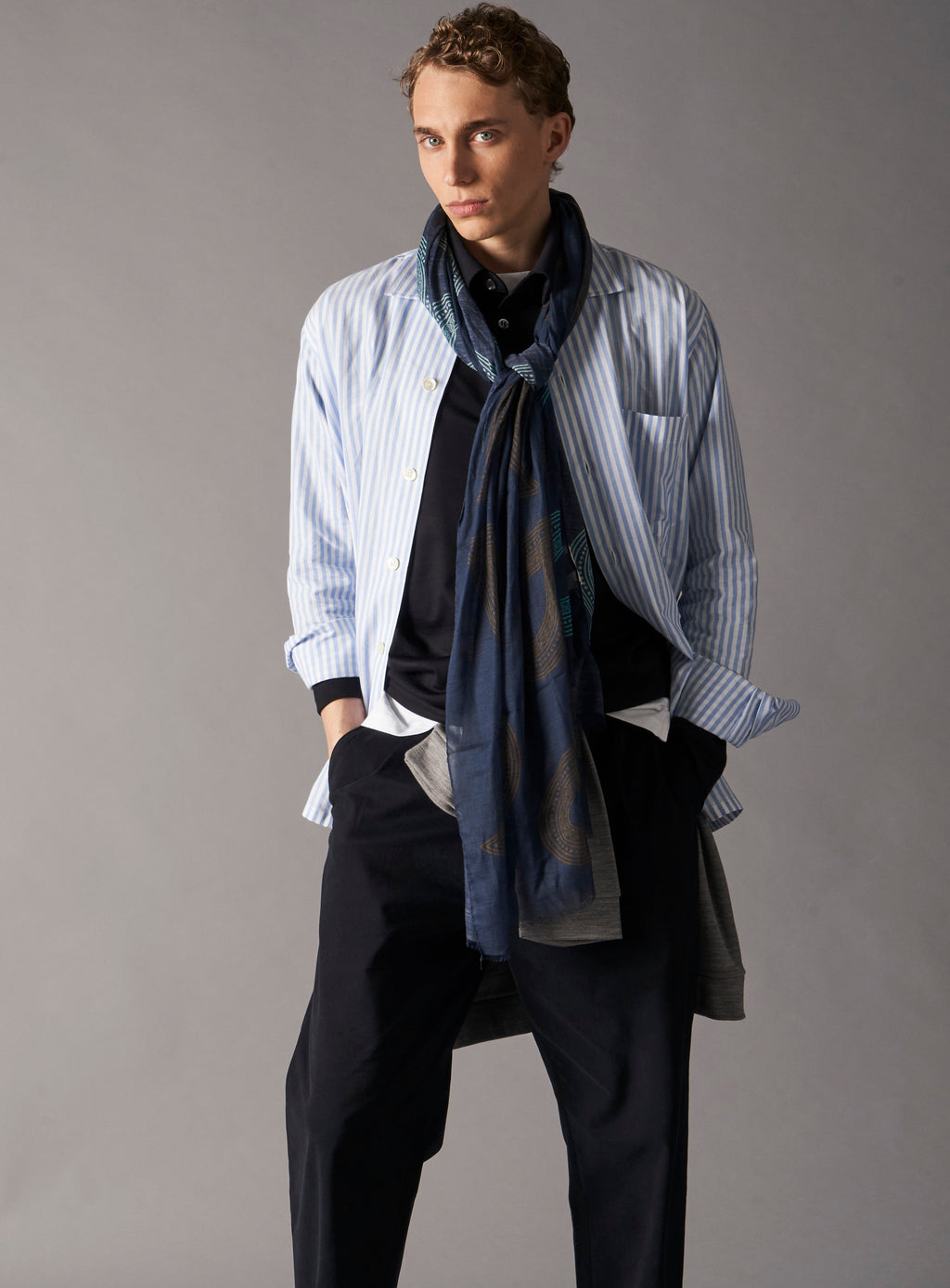 Veste-chemise Sky Bengal italienne recyclée