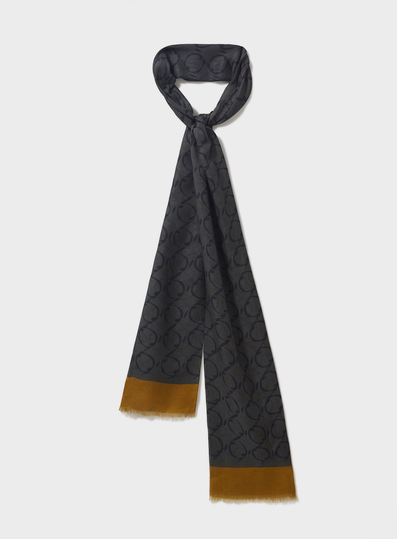 Foulard italien Tencel biodégradable à bordure verte