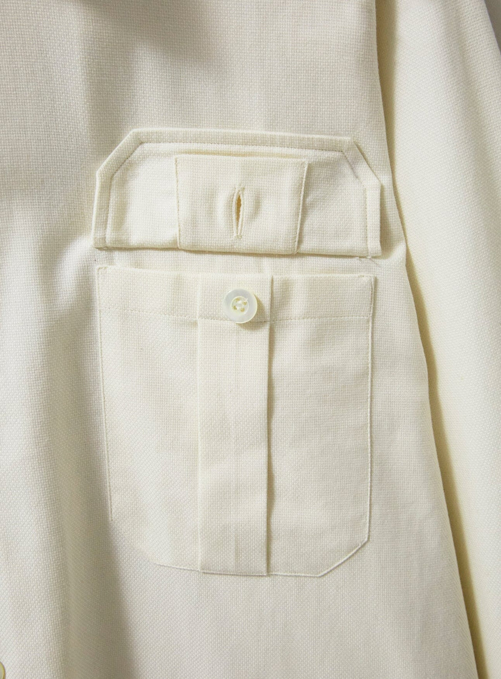 Surchemise en coton régénérateur non teint et non blanchi
