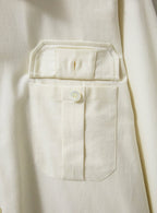 Surchemise en coton régénérateur non teint et non blanchi