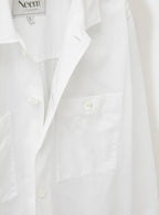 Chemise blanche italienne recyclée à double poche