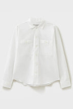Chemise blanche italienne recyclée à double poche