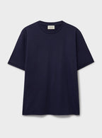 T-shirt Extensible Bleu Acier en Mérinos