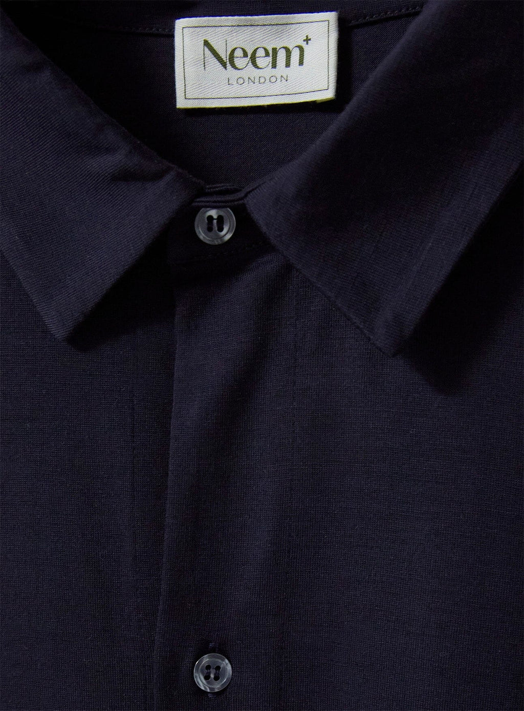 Surchemise en jersey de laine mérinos bleu marine